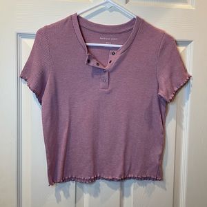 Dusty Pink American Eagle Tee